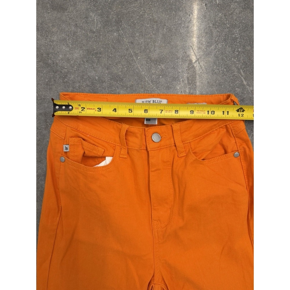 Judy Blue Super Flare Jeans Women‎ 3/26 Orange High Rise Stretch Denim - Picture 8 of 10